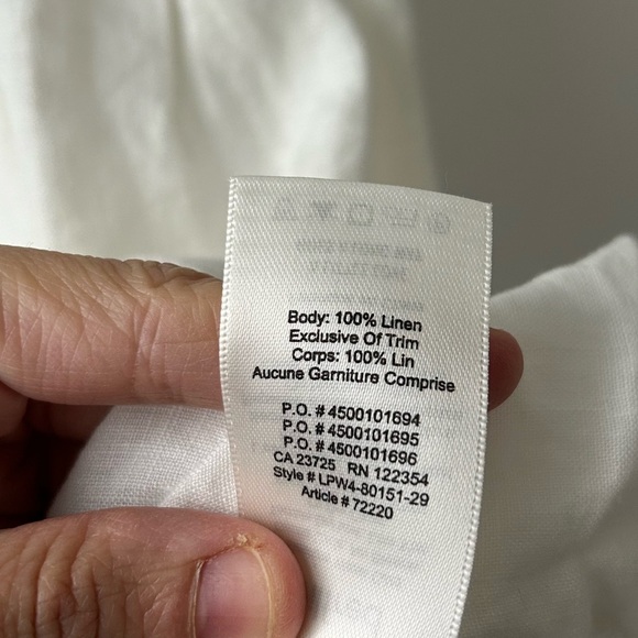 Aritzia Wilfred linen white mini dress - Picture 10 of 12